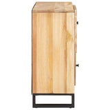 Sideboard with Storage Brown 80 x 33 x 75 cm Solid Mango Wood 4018071