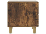 Bedside Cabinet with Drawer 2 pcs Smoked Oak 43 x 34.5 x 48 cm 894536