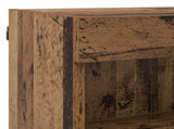 TV Wall Cabinet Set with LED 6 pcs Old Wood Engineered Wood 3402995
