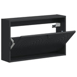 Wall-Mounted Shoe Cabinet ALKMAAR 71 x 17 x 43 cm Black 896186