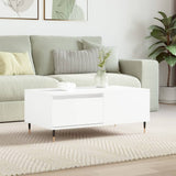 Coffee Table White 90x50x36.5 cm Engineered Wood 830796