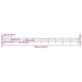 Garden Fence Steel Tough Modern 277665