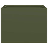 Planter Olive Green 40x40x30 cm Steel 860797