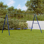 ZNTS Swing Frame for Outdoor with 8 Hanging Hooks Blue Steel 4009878