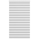 Zebra Blind Light Grey 130x200 cm Fabric Width 125.9 cm Polyester 4014475