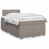 Box Spring Bed with Mattress Taupe 120x190 cm Fabric 3285845