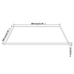 Table Top Tempered Glass Square 800x800 mm 244620