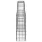 Arched Gabion Baskets 15 pcs 400x30x80/100 cm Galvanised Iron 3146862