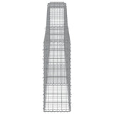 Arched Gabion Baskets 15 pcs 400x30x80/100 cm Galvanised Iron 3146862