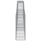 Arched Gabion Baskets 15 pcs 400x30x80/100 cm Galvanised Iron 3146862