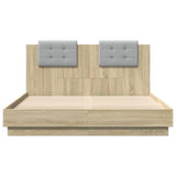 Bed Frame without Mattress Sonoma Oak 120x200 cm 3209928