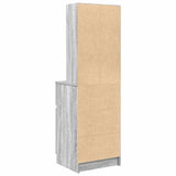 Bedside Cabinet Grey Sonoma 39x35x125 cm Engineered Wood 861315