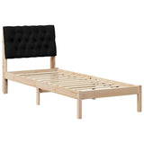 Bed Frame with Upholstered Headboard Brown 80 x 200 cm 878851