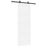 Sliding Door ORKDAL White 83 x 232 cm Solid Pine Wood 3333453