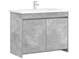 Bathroom Under Sink Cabinet Concrete Grey 78.5 x 37.5 x 81 cm 890787