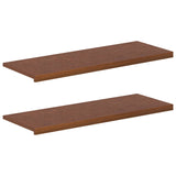 Window Sills 2 pcs Dark Brown 110 x 40 x 2 cm Solid Oak Wood 42050044