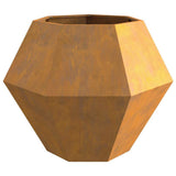 Planter 2 pcs Rusty 100 x 100 x 80 cm Weathering Steel 884037