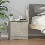 ZNTS Bedside Cabinets 2 pcs Concrete Grey 40x39x40 cm 811205