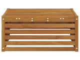 Outdoor Footstool Solid Acacia Wood Natural 59 x 59 x 37 cm 900484