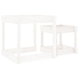 Sand Tables 2 pcs White Solid Wood Pine 825052