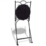 Folding Chairs 2 pcs Ceramic Terracotta and White 41535