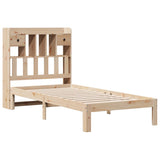 Bookcase Bed without Mattress 75x190cm Solid Wood Pine 3322585