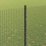 Welded Wire Fence with Post 10 x 1.6 m PVC-Coated Steel 3336579