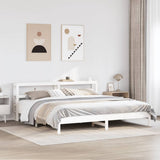 Bed Frame without Mattress White 180x200 cm Super King Solid Wood Pine 3306139
