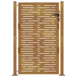 Garden Gate 100x150 cm Corten Steel Square Design 153199