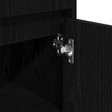 Bathroom Cabinet Black Oak 30 x 30 x 95 cm Engineered Wood 862504