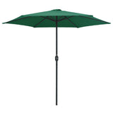 Garden Parasol with Aluminium Pole 270x246 cm Green 47344