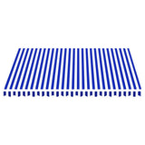 Replacement Fabric for Awning Blue and White 4x3.5 m 311918