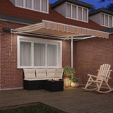 Retractable Awning Multicolour 300 x 250 cm Fabric and Steel 3329998