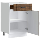 Kitchen Base Cabinet Lucca Brown Oak Engineered Wood 853724