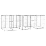 Outdoor Dog Kennel Galvanised Steel 12,1 m 3082285