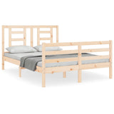 Bed Frame without Mattress Small Double Solid Wood 3194671