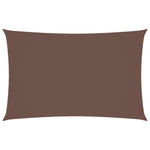 ZNTS Sunshade Sail Oxford Fabric Rectangular 2.5x5 m Brown 135814