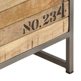 Drawer Cabinet 45x30x105 cm Solid Mango Wood 286535