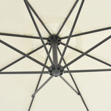 Large Cantilever Garden Parasol Sand Polyester Fabric 44874