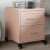 Bedside Cabinet Pink 36x39x43.5 cm Steel 846628