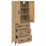 Highboard 2 pcs Artisan Oak 69.5 x 34 x 180 cm Engineered Wood 3415887