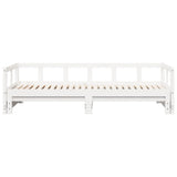 Daybed without Mattress White 90x200 cm Solid Wood Pine 854953