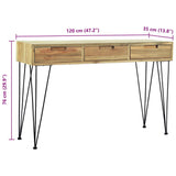 Console Table 120x35x76 cm Solid Teak 244573