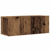 4 Piece TV Cabinet Set Wall-mounted Old Wood Engineered Wood 3329151