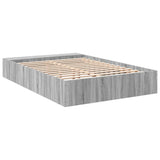 Bed Frame without Mattress Grey Sonoma 135x190 cm Double 3280592