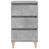 Bedside Cabinet Concrete Grey 40x35x70 cm Engineered Wood 819664