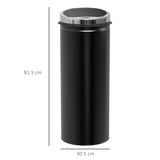 50L Sensor Bin for Kitchen Waste Automatic Dustbin Motion Detection Dustbin Stainless Steel Rubbish T3398P344549
