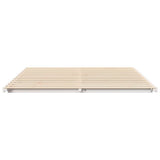Bed Frame White 200 x 220 cm Solid Pine Wood 873140