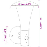 Outdoor Wall Lights with Sensors 2pcs Silver Stainless Steel 4006239