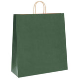 Paper Bags 250 pcs with Handles Green 45x17x48 cm 4101737